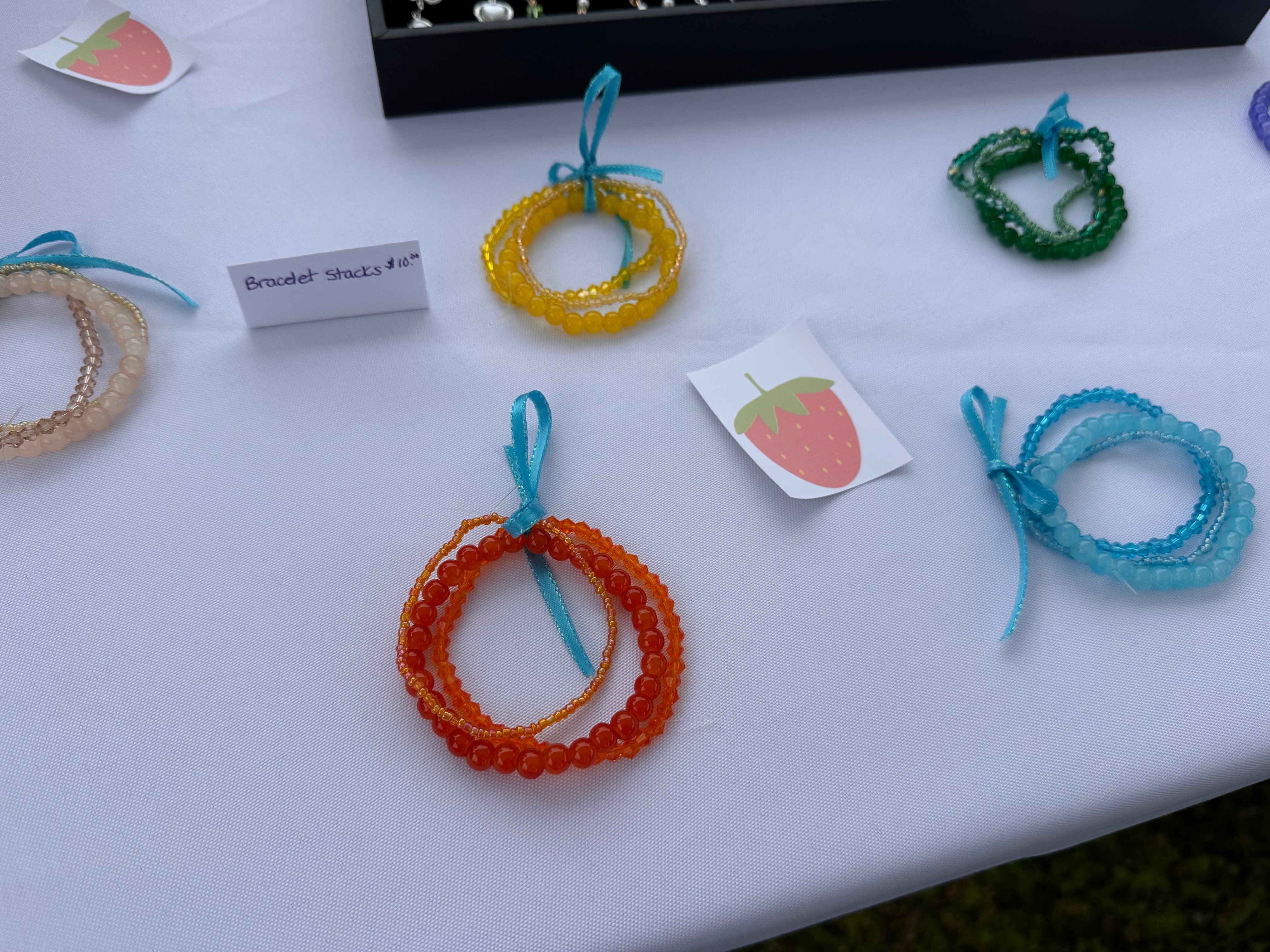 Stacking Bracelets at Strawberry Festival